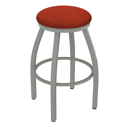Holland Bar Stool Co 36" Swivel X-Tall Bar Stool, Nickel Finish, Graph Poppy Seat X802
